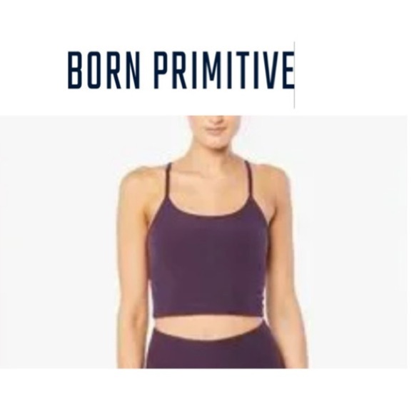 Born Primitive Women's Dark Purple Sports Bra XS - Picture 1 of 6